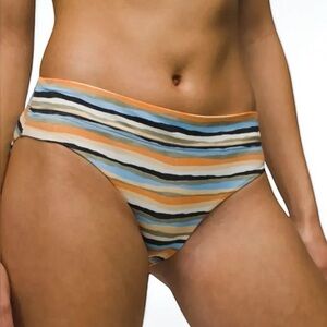 🌻NEW w.tags prAna GEMMA Wave Stripe + Black Reversible Swim Bottom Size Medium
